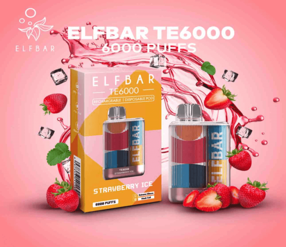 Elf Bar TE 6000 Strawberry Ice