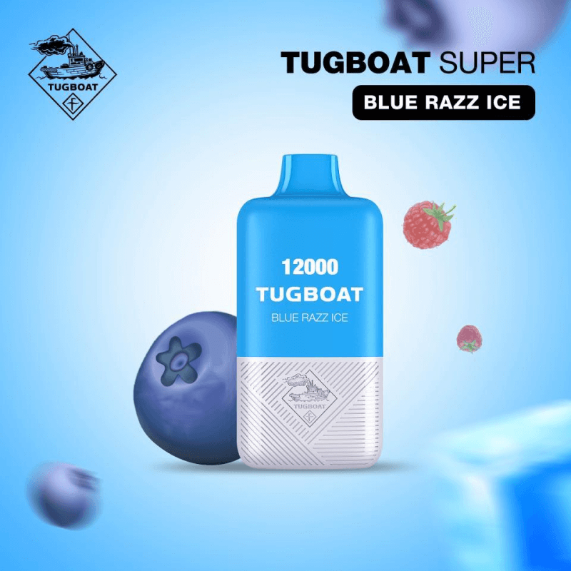 Tugboat Super 12k Puffs Blue Razz Ice
